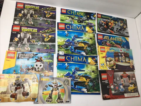Huge Lot Instructions Books Only: TMNT 79105, Pirates, Chima, Spongebob, Cars++