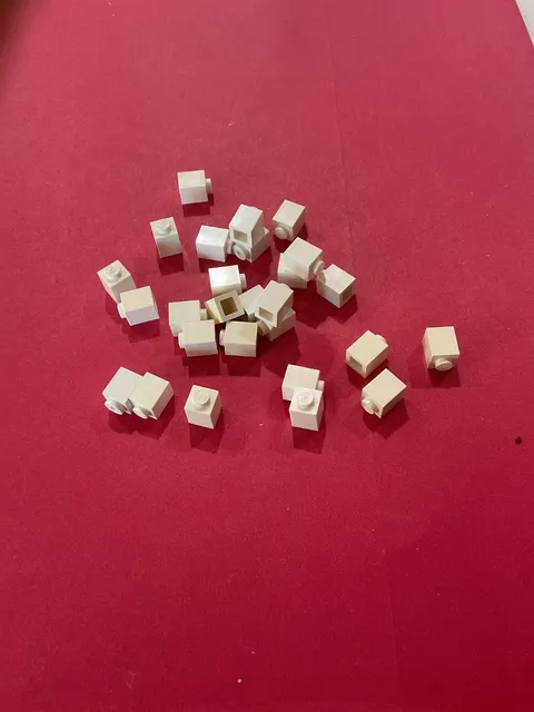 LEGO 1x1 Brick Part 3005 Lot of 9 White Replacement PIeces