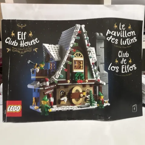LEGO Winter Village Elf Club House (10275) Illustrated Manual Booklet