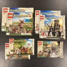 LEGO Manual Only Lot Kingdoms 7947, 7189, 7188, & 6918