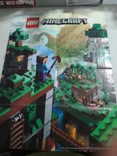 LEGO 21116 Minecraft Crafting Box 16x22" Dual Sided Poster