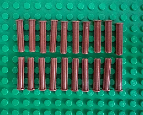 LEGO 20-piece Reddish Brown Technic Axle 3L with Stop FREE SHIPPING
