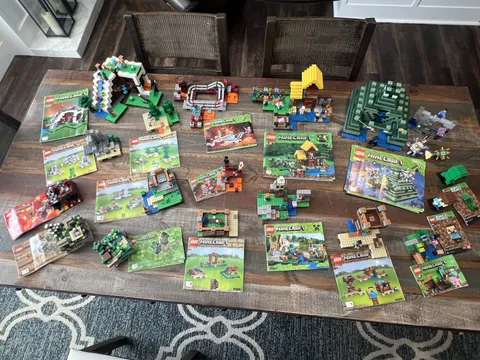 12 Minecraft Lego sets- all Retired- 100% complete