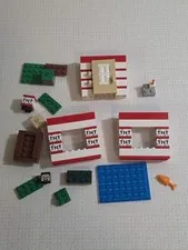 LEGO Minecraft 21275 TNT Jungle House Replacement Parts Lot Steve Head Fish
