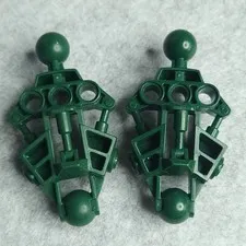 LEGO 47328 Bionicle Vahki Leg Lower Section Dark Green x2 Vintage Genuine