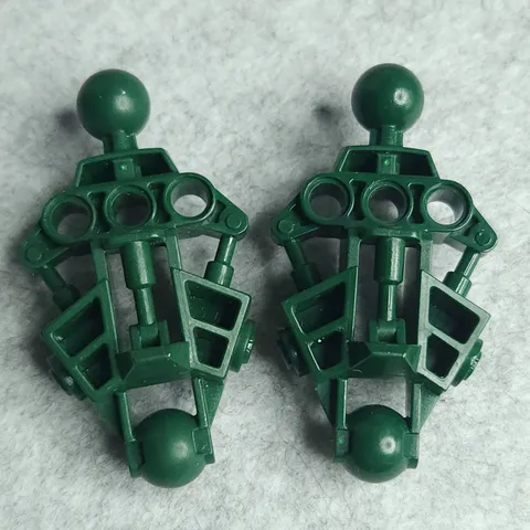 LEGO 47328 Bionicle Vahki Leg Lower Section Dark Green x2 Vintage Genuine