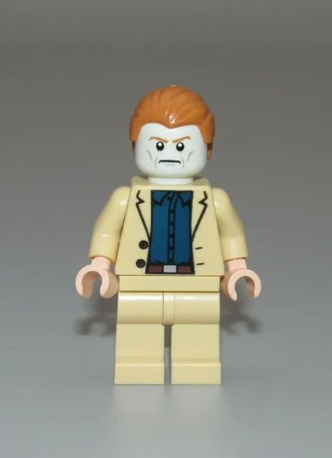 LEGO Aldrich Killian glow in the dark dual sided head Iron Man Minifigure 76006