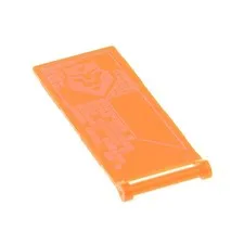 1x LEGO Flag 7x3 Transparent Neon Orange Lion Head Silver 30292