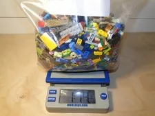 LEGO Small Mixed Color Pieces Bulk Lot of Bricks Plates Specialty 1# 14oz Used