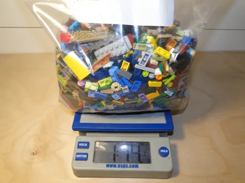 LEGO Small Mixed Color Pieces Bulk Lot of Bricks Plates Specialty 1# 14oz Used