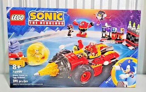 LEGO Sonic the Hedgehog Super Sonic vs Egg Drillster 76999 NEW Pristine