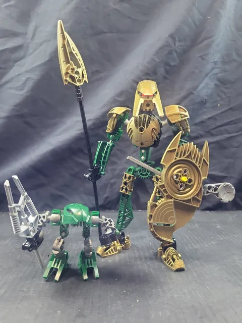 Bionicle 2005 Toa & Rahaga Iruini (8762 & 4879) Used Near Complete