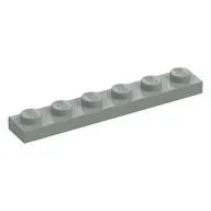LEGO Part 3666 - Light Gray Plate 1 x 6