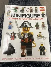New LEGO Minifigure Ultimate Sticker Collection Book 1000+ Full Color DK Brand 