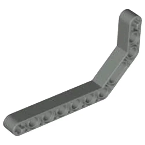 Lego Dark Gray TECHNIC Liftarm Modified Bent Thick 1 x 11.5 Double Part 32009 T1