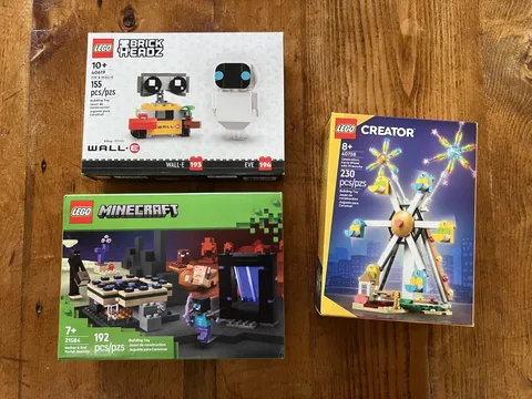 LEGO Sets Lot of 3: 40619, 21584, 40758 Creator Minecraft Brickheadz