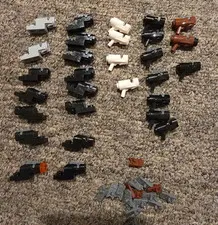 Lego 14 Mini Blaster w/Trigger 15 Projectile Launcher Lot