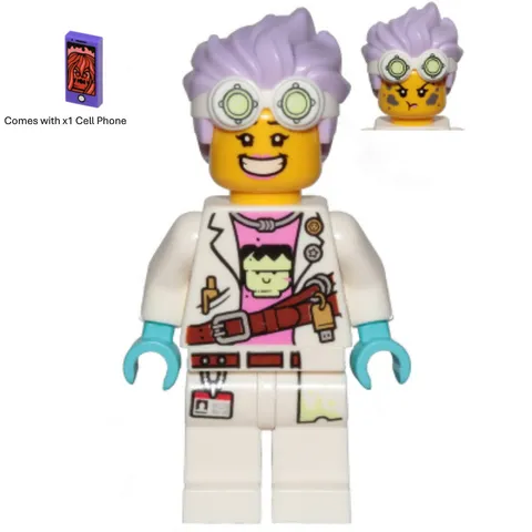 LEGO Hidden Side J.B. Watt Minifigure hs002 Large Smile Phone New Genuine