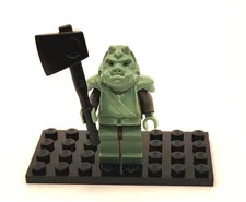 Lego Star Wars Gamorrean Guard Minifigure sw0075 Dark Gray Arms 4476