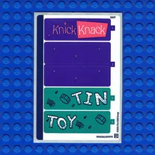 New LEGO Disney Pixar Toy Story Slinky Dog Bookends 43301 Sticker Sheet Qty 1