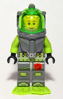 LEGO® Minifigure Atlantis atl006 Atlantis Diver 4 Lance Spears w/Flippers