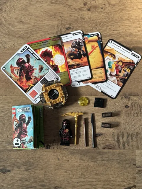 LEGO Ninjago NRG Cole Set 9572 Complete With Cards