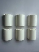 LEGO 85941 Half Cylinder 2x4x5 With 1x2 Cutout 6Pcs White Used Clean - REBRICKS