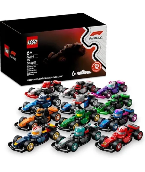 LEGO F1 Collectible Race Cars - 6 PACK Box Mystery Minifigures  (66796)™ NIB