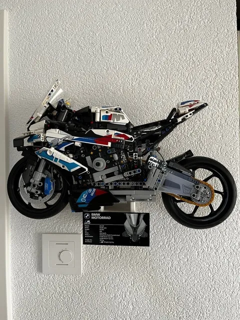 Lego BMW S1000 RR 42130 Wall Mount 3d Printed