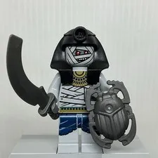 LEGO Pharaoh's Quest pha003 Mummy Warrior 1 Minifigure & Shield Sword 7306 7326