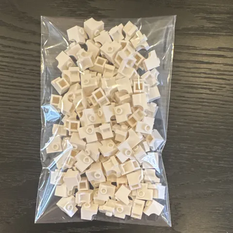 LEGO Lot 100 + White Arch  Corner Bricks Bulk Lot Pieces 1 1/2 x 1 1/2 Specialty