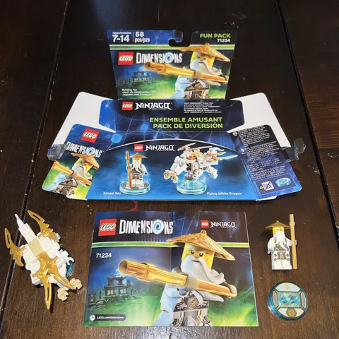 LEGO 71234 DIMENSIONS: Sensei Wu Fun Pack (Used) - 100% Complete - Working