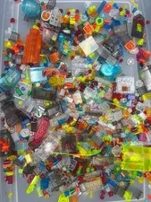 1 lb. Translucent Lego Bricks and Pieces - Multicolor (Lot B)