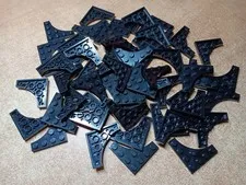 LEGO BULK LOT 54 BLACK MODIFIED PLATE CURVED 4X4 CUTOUT #35044