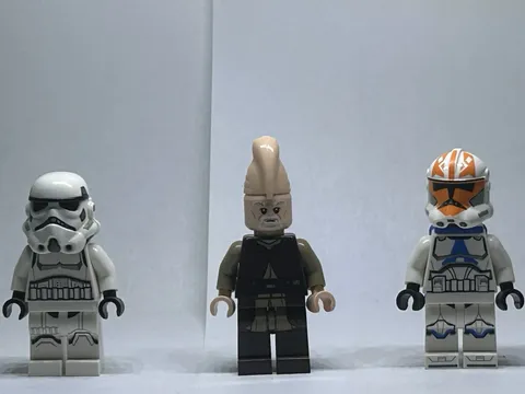 LEGO Star Wars Minifigure Lot of 3 Clone Trooper & Stormtrooper with Backpack