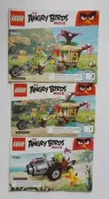 3 Lego Angry Birds Manuals75821 + 75823 (1+2) No Legos Manuals Only