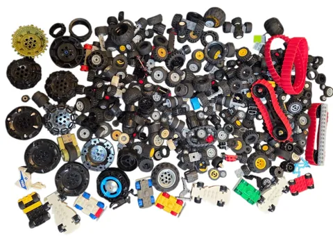 Lego Wheels Tires Axles Car Vehicle 3 Pound Lbs. Lots Parts Pieces
