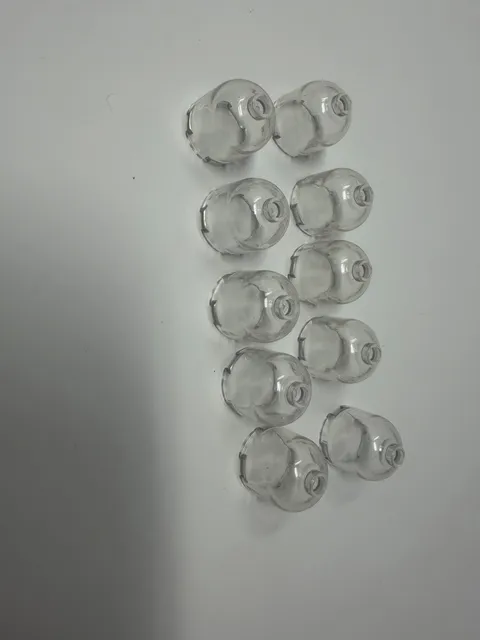 LEGO Parts: # 30151 Trans-Clear Bricks Round Dome Top 2 x 2 x 1 2/3 Lot Of 10