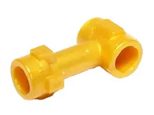 Lego New Pearl Gold Bar Hilt End 2 Side Studs Connectors Perpendicular Part D757