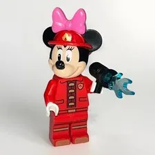 ✅ LEGO Disney Minifigure dis051 Minnie Mouse Fire Fighter Minifig Mickey&Friends