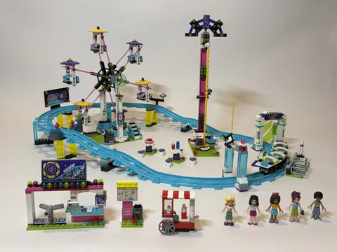 Lego Friends Amusement Park Roller Coaster 41130 Used No Box/Manual See Details