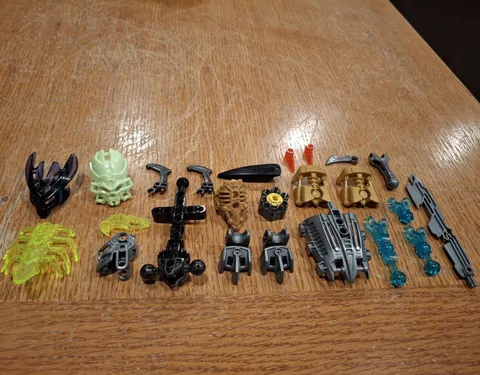 LEGO BIONICLE Bulk Lot Mixed Parts Pieces & Accessories Multicolor Plastic