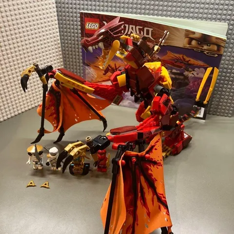 LEGO 71753 Fire Dragon Attack Ninjago Pilot Season 2021 Complete without Box