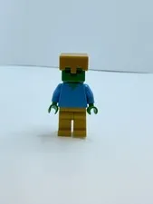 Lego Minecraft Zombie Pearl Gold Legs and Helmet Minifigure min050
