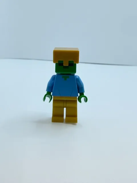 Lego Minecraft Zombie Pearl Gold Legs and Helmet Minifigure min050