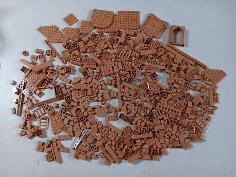 LEGO BULK LOT 600 MEDIUM DARK FLESH/NOUGAT BRICKS PLATES  & SPECIALTY PIECES