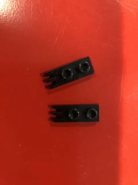 LEGO PART 4275b HINGE PLATE 1X2 WITH 3 FINGERS 2 PIECES (BLACK)