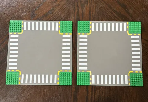 LEGO Town City (4111) Crossing Road Baseplates | 44343pbol | Free Shipping!!!