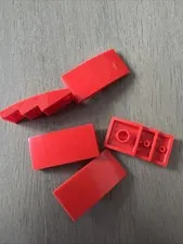 LEGO 93606 Red Slope, Curved 4 x 2 - 5 Pieces