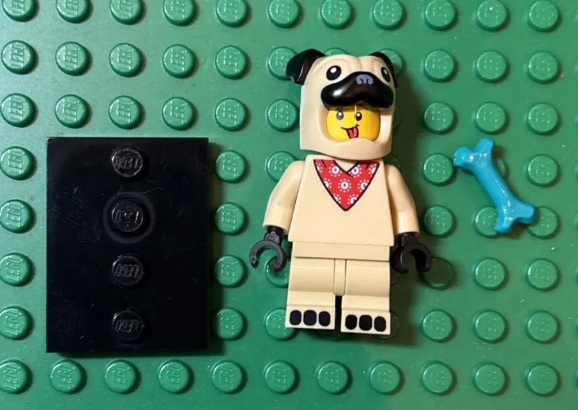 Lego Pug Costume Guy Minifigure Collectible Series 21 CMF 71029 Lot Rare Retired